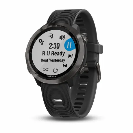 Часы с GPS Garmin FORERUNNER 645 Music серый с черным ремешком