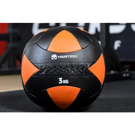 Мяч тренировочный Yousteel WALLBALL, 3 кг, D=35.5 см - Фото 2
