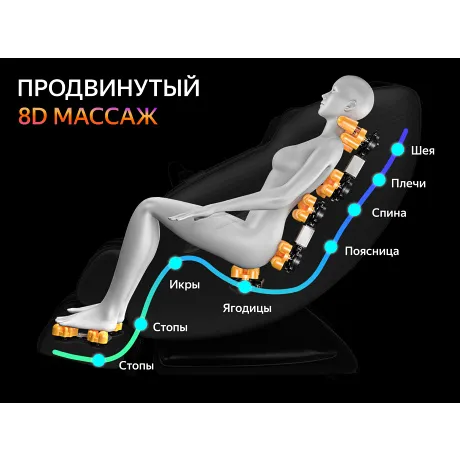 Массажное кресло FUJIMO SUPREME F355 Графит - Фото 8