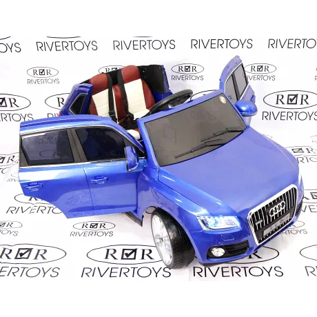 Электромобиль RiverToys AUDI Q5 Blue - Фото 25