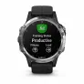 Мультиспортивные часы Garmin FENIX 5 PLUS серебристый с черным ремешком - Фото 3