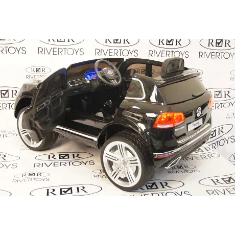 Электромобиль RiverToys VOLKSWAGEN TOUAREG Black - Фото 8