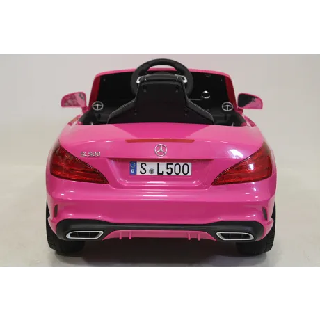 Электромобиль RiverToys MERCEDES-BENZ SL500 (розовый) - Фото 16