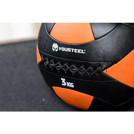 Мяч тренировочный Yousteel WALLBALL, 3 кг, D=35.5 см - Фото 3