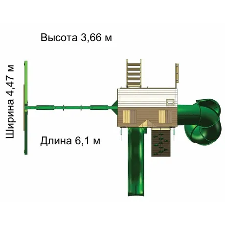 Детский игровой комплекс PlayNation Альпинист Ривьера Клабхауз - Фото 2