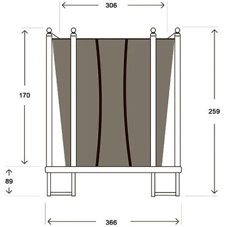 Батут Hasttings Classic Green (3,66 м) - Фото 9