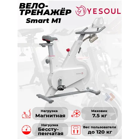 Велотренажер DFC Yesoul Smart M1 WHITE