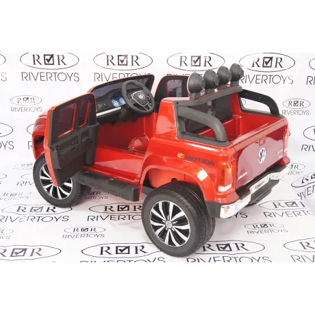Электромобиль RiverToys VOLKSWAGEN-AMAROK-M999MM Red - Фото 15