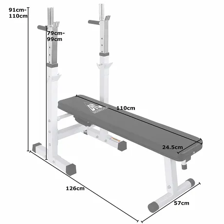 Скамья со стойками под штангу DFC DBCH2W - Фото 6
