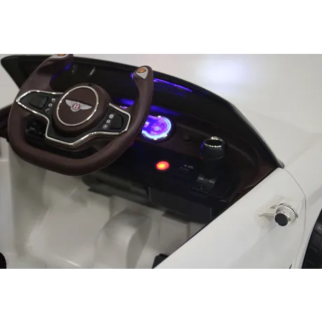 Электромобиль RiverToys BENTLEY-EXP12 JE1166 белый - Фото 11