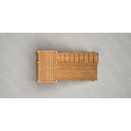 Зимняя деревянная горка Савушка "Зима wood-3" - Фото 5