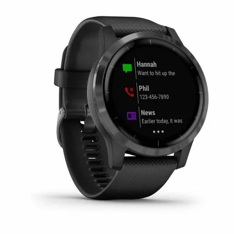 Смарт-часы с GPS Garmin VIVOACTIVE 4 черные с серым безелем - Фото 5