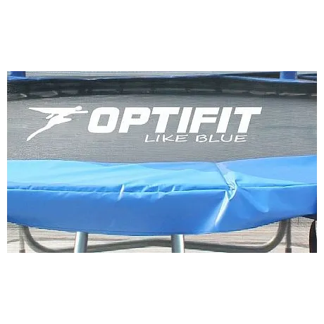 Батут Optifit Like Blue 14ft с желтой крышей - Фото 4