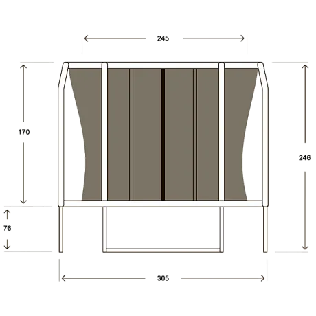 Батут Hasttings Sky Double с входом на клапане (3,05 м) - Фото 7