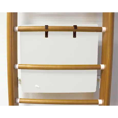 Шведская стенка Kampfer Helena Wall Busyboard ореховый, бизиборд белый - Фото 2