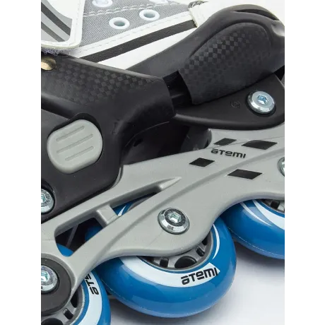 Раздвижные роликовые коньки-кеды для детей серые, Abec7, Размер, 35-38, AJIS-1601 ATEMI - Фото 6