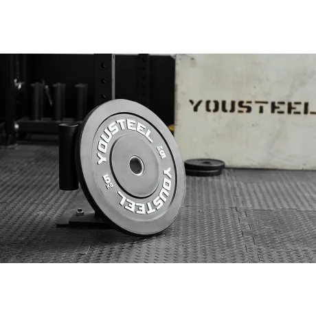 Диски для штанги каучуковые бамперные Yousteel черные 5 кг