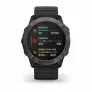 Часы Garmin FENIX 6X Sapphire серый DLC с черным ремешком - Фото 6