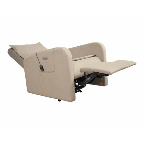 Массажное кресло реклайнер с электроприводом FUJIMO E-COMFORT CHAIR F3005 FEF Ваниль (Sakura 4) - Фото 10