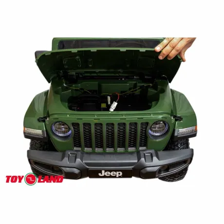 Электромобиль ToyLand Джип Jeep Rubicon 6768R хаки - Фото 4
