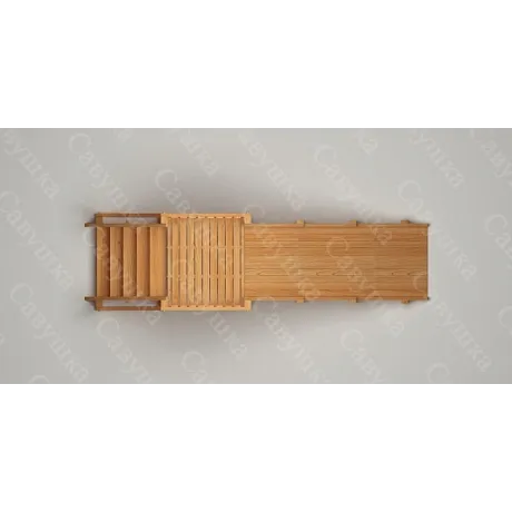 Зимняя деревянная горка Савушка "Зима wood-2" - Фото 5