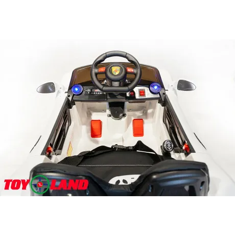 Электромобиль ToyLand Porsche Sport mini BBH 7188 белый - Фото 7