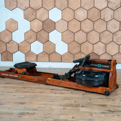 Гребной тренажер домашний OXYGEN FITNESS WOOD ROWER Q1 - Фото 18