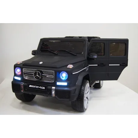 Электромобиль RiverToys Mercedes-Benz G65 AMG черный матовый - Фото 5