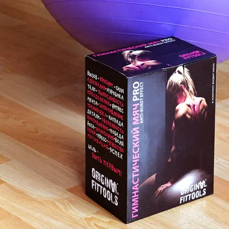 Гимнастический мяч 55 см для коммерческого использования OriginalFitTools FT-GBPRO-55 - Фото 3