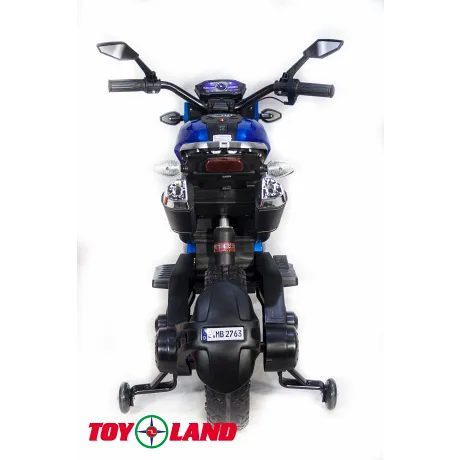 Электромотоцикл ToyLand Moto Sport DLS01 синий - Фото 8