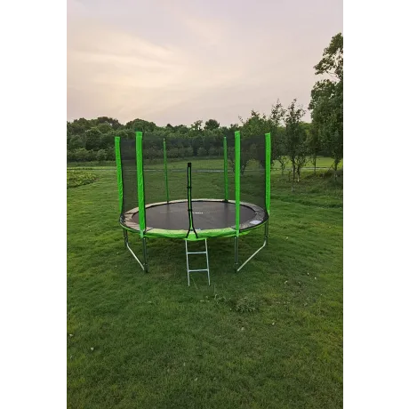 Батут FunFit 8 FT 252 см PRO зеленый - Фото 5