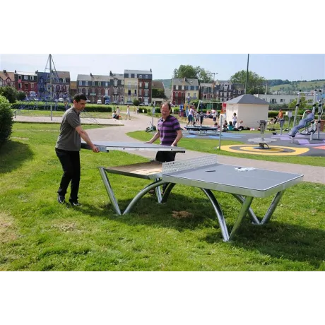 Антивандальный теннисный стол Cornilleau PARK grey - Фото 4