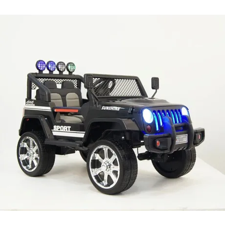 Электромобиль RiverToys JEEP T008TT (черный) - Фото 6