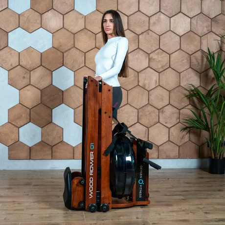 Гребной тренажер домашний OXYGEN FITNESS WOOD ROWER Q1 - Фото 21