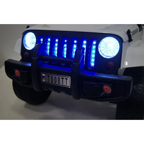 Электромобиль RiverToys JEEP T008TT (белый) - Фото 4