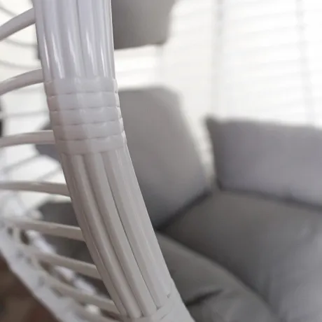 Подвесное кресло KVIMOL KM 0021 Средняя белая корзина - Фото 3