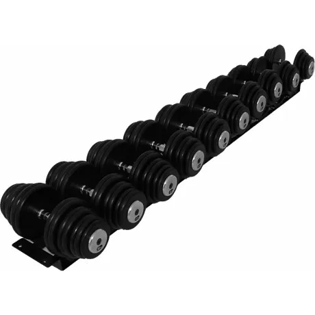 Гантельный ряд ZSO 27,5 кг - 50 кг (10 пар), шаг 2,5 кг, BASIC - Фото 2