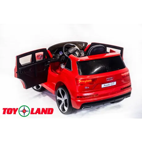 Электромобиль ToyLand Audi Q7 высокая дверь красный - Фото 5