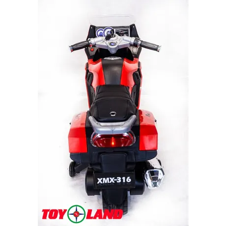 Электромотоцикл ToyLand Moto XMX 316 красный - Фото 7