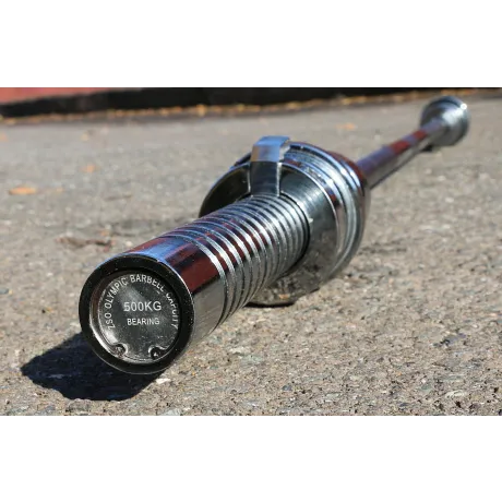 Гриф для штанги ZSO, усиленный, сложный, D-50, L2200, до 500 кг, олимпийский замок 2x2,5 кг - Фото 4