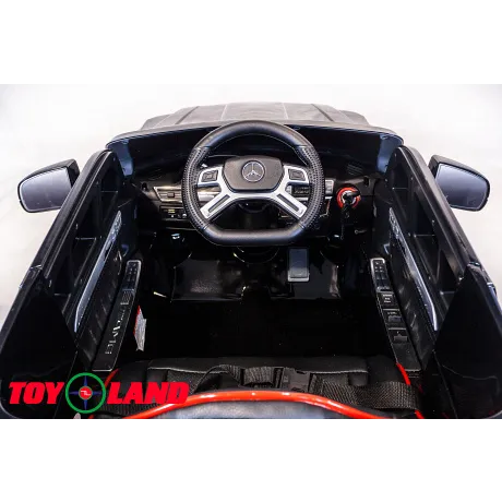 Электромобиль ToyLand Mercedes-Benz GL63 черный - Фото 7