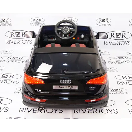 Электромобиль RiverToys AUDI Q5 Black - Фото 10