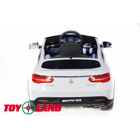 Детский электромобиль ToyLand Mercedes-Benz AMG GLE63S Coupe белый - Фото 7