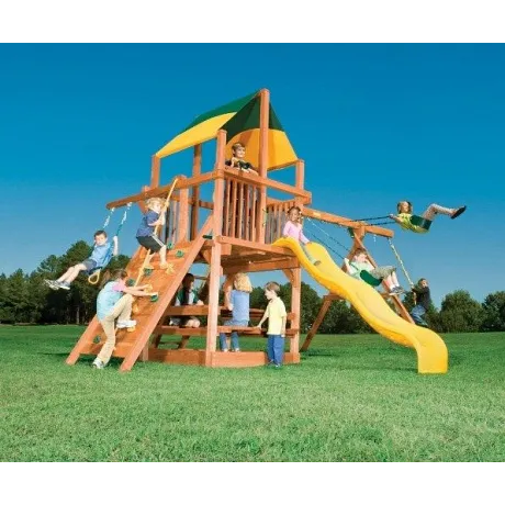 Игровая площадка Woodplay Playhouse с тентованной крышей