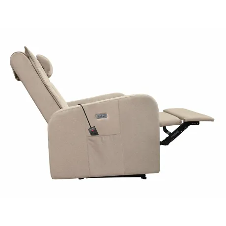 Массажное кресло реклайнер с электроприводом FUJIMO E-COMFORT CHAIR F3005 FEF Ваниль (Sakura 4) - Фото 8
