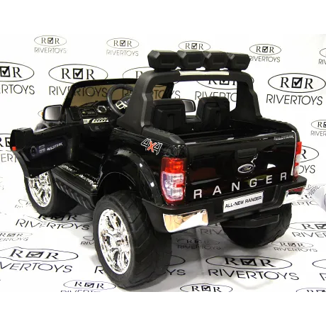 Электромобиль RiverToys NEW FORD RANGER 4WD (черный глянцевый) - Фото 6