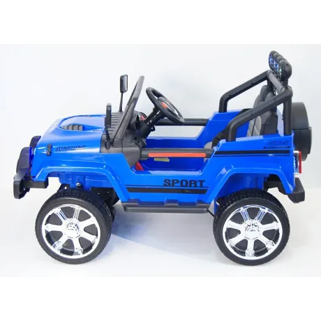 Электромобиль RiverToys JEEP T008TT (синий) - Фото 7