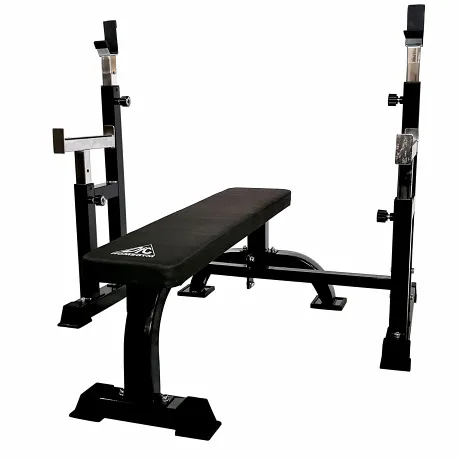 Скамья со стойками под штангу DFC DZ005FBB - Фото 2