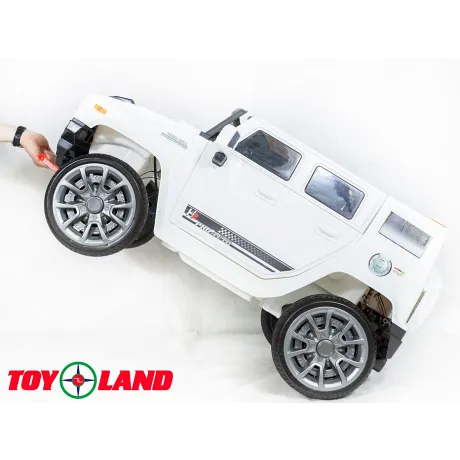 Электромобиль ToyLand Hummer BBH1588 белый - Фото 9