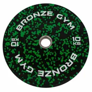 Диск бамперный Bronze Gym камуфляж зеленый 10 кг